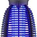 Outdoor Bug Zapper with LED Light - Electric Mosquito Killer Fly Trap Insect Zapper Outdoor and Indoor for Home Kitchen, Patio, Backyard (Navy blue)