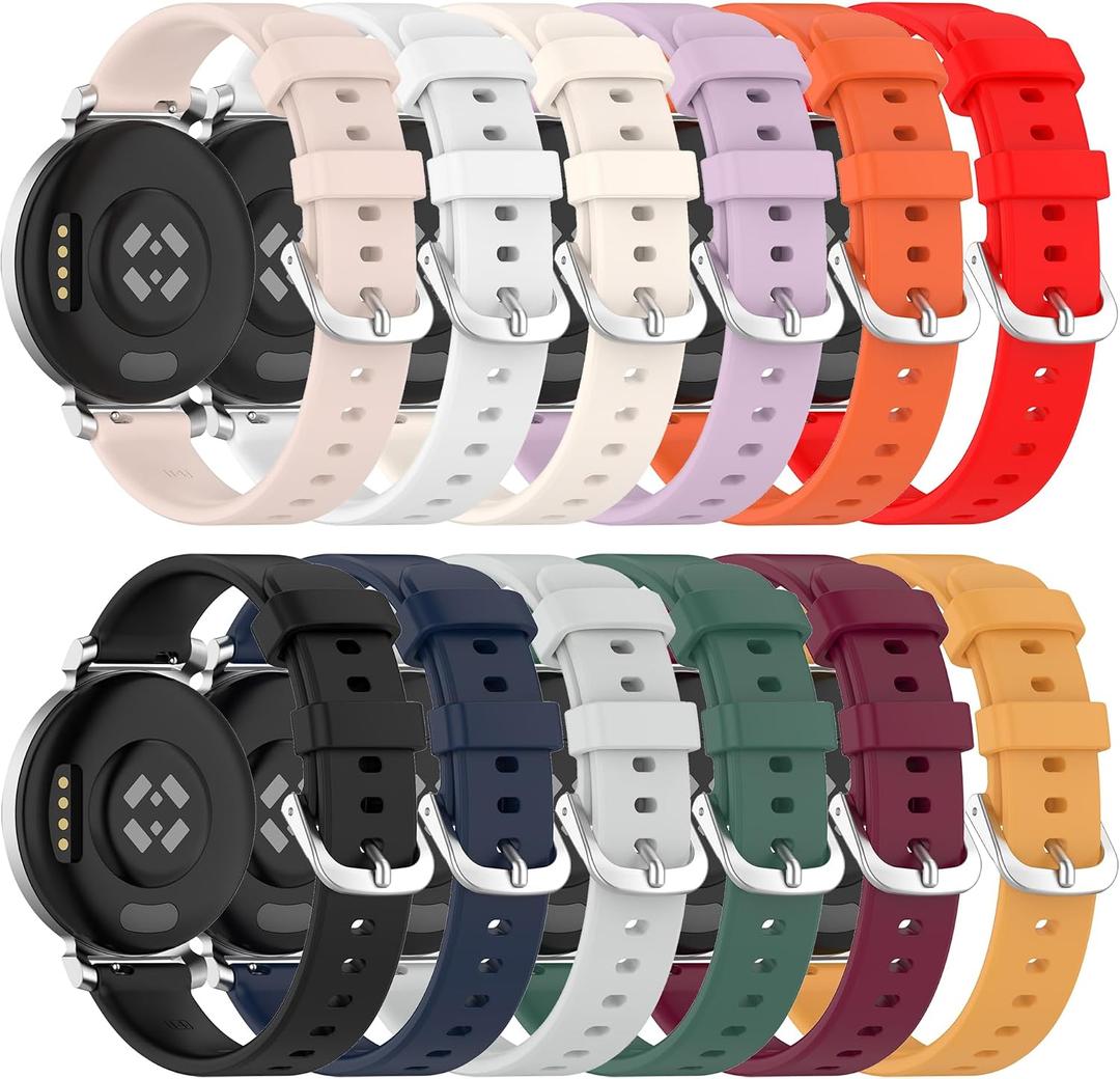 Band for Garmin Lily 2 Active, Soft Silicone Replacement Watch Band Strap for Garmin lily 2 (No Tracker)