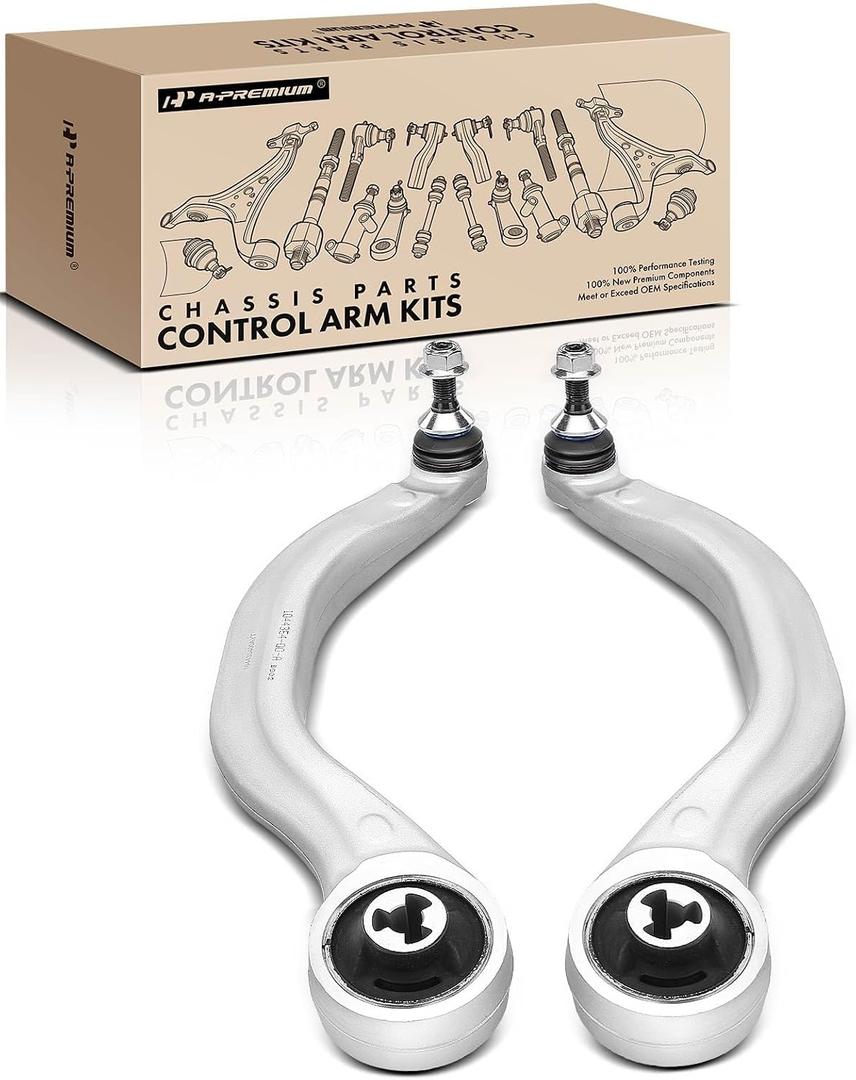 A-Premium 2 x Front Forward Lower Control Arm, with Ball Joint & Bushing, Compatible with Tesla Model 3 2018-2023, Model Y 2020-2023