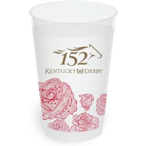 Westrick Official 152nd Kentucky Derby Frosted Plastic Cups 25 Pack Sturdy 14oz Commemorative Party Cups with 2026 Derby Logo | Perfect for Churchill Downs Tailgating and Watch Parties