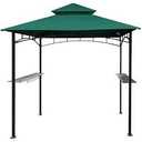 JANCANOPY Grill Gazebo Replacement Cover 5x8 Ft Canopy Top Compatible with SUNJOY Grill Gazebo Frame Model LGG001PSTF,LGG001PSTH,LGG001PSTF2 (Forest Green) (Cover Only)