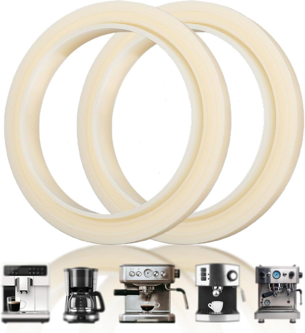 2pcs 54mm Silicone Steam Rings, Silicone Grouphead Gasket Replacement Part for Breville Espresso Machine 878/870/860/880/810/840/450/500 and Sage 880/878/875/870/810/500