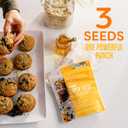 BBF Organic Super Seeds Blend 1 lb, Chia Seeds, Flax Seeds, Hemp Hearts (EXP 09/26/26)