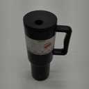 Simple Modern 40 oz Trek Tumbler with Handle and Straw Lid | Cup Holder Friendly Insulated Stainless Steel Travel Mug | Midnight Black