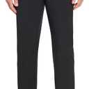 Van Heusen Men's Slim Fit Flex Flat Front Pant (38W x 29L, Black)