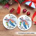 4 x Sea Turtle Ornament 2025 - Sea Turtle Gifts for Women, Men, Beach Christmas Ornaments for Tree, White Elephant Presents, Animal Lover Gifts for Friends Coworker