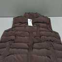 VtuAOL Men's Puffer Vest Outdoor Hooded Padded Vest Softshell Outerwear Vest for Travel Hiking Size S