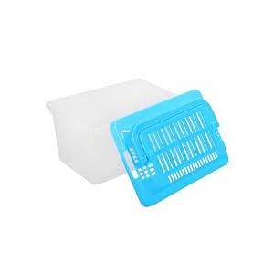 Plastic Turtle Fish Tank Pet Fish Tank Small Aquarium Plastic Goldfish Aquarium Habitat Acrylic Reptile cage reptisoil terrariums Handheld Feeding Box Household