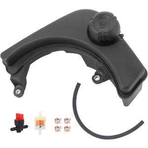 590949 Engine Fuel Tank, Gas Fuel Tank w/ Fuel Line & Fuel Shut-Off Valve Replaces 590477, 796489