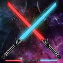 TOY Life 2 Pack Dark Saber Light a Saber for Kids Light up Sword for Kids LED Light A Saber Lightsavers Inquisitor Light Up Swords Sable de Luz Sound Retractable Attachable