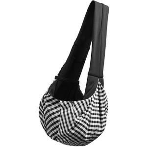 Breathable Dog Carrier Slings Bag with Hook Soft Polyester Travel for Outdoor Hiking Walking Essential Small Dog (Gray)