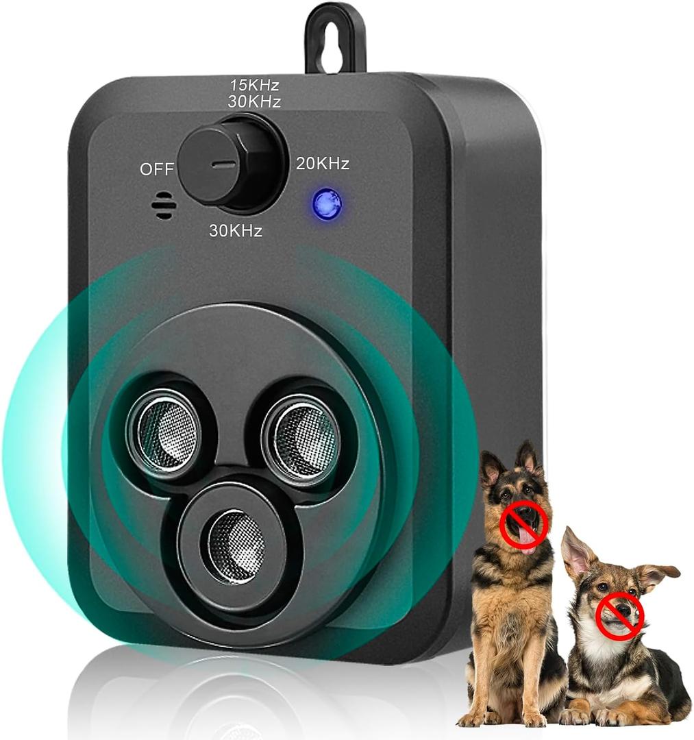 Anti Barking Device, Auto Dog Barking Control Devices with 3 Modes, Rechargeable Ultrasonic Bark Box Dog Barking Deterrent Devices, Effective Stop Barking Dog Devices Safe for Indoor Outdoor Dogs