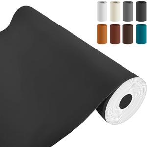 AOOTOOLINK Leather Repair Patch 35X158 Inch Self Adhesive Leather Repair, Large Leather Repair Tape for Couches, Furniture, Car Seats, Cabinets, Sofa, Handbags (Black, 35X158 Inch)
