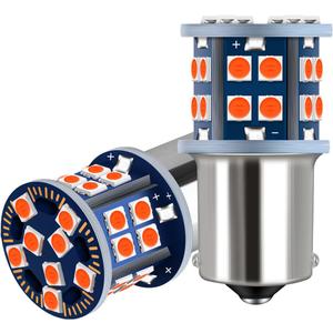 EBAIFUN 12V Red 1156 1141 BA15S LED Brake Light Center High Mount Stop Light 7506 3497 1129 1003 5008 67 97 63 Single Filament Base Replacement Bulb for Car Truck Motorcycle RV Trailer Camper 2-Pack