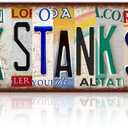 Vintage Stink Stank Stunk Breathe Wall Decor Street Signs Bathroom Metal Tin 16 x 4 Inches