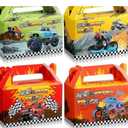 24 Pieces Truck Party Treat Boxes Racing Car Favor Goodie Candy Present Boxes Racing Truck Paper Gift Boxes for Truck Car Theme Birthday Party Supplies Decor
