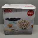 DASH SmartStore Stirring Popcorn Maker, 3QT Hot Oil Electric Popcorn Machine with Clear Bowl, 12 Cups - Aqua