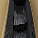 Kuject X-Large Shoe Storage Boxes Organizers Clear Plastic Stackable 12 Pack, Shoe Rack & Holder Substitute, Sneaker Containers, Toy Storage Organizer Bins for Entryway, Closet, Under Bed, Black