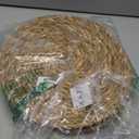 Round Woven Placemats 12 inch Set of 10 - Boho Rattan Placemats Natural Water Hyacinth Placemat, Farmhouse Weave Place Mats, Rustic Braided Wicker Table Mats for Dining Table,Home,Wedding