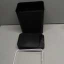 Yatmung Touchless Bathroom Trash Can - 2.5 Gallon Smart Trash Can Sensor Motion - Skinny Trash Bin with Lid - Electric, Narrow, Plastic, Auto Open - Small Slim Automatic Garbage Can (Black)