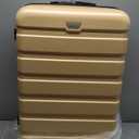 Coolife Luggage 3 Piece Set Suitcase Spinner Hardshell Lightweight TSA Lock (champagne new, 3 piece set(20in24in28in))