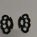 Brass Knuckle No Vinyl Sticker (1 Pair) - Dimensional Raised Design for Creative Decoration