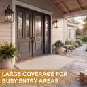 Tinideya 36 x 72 Inch Extra Large Door Mat, Faux Linen Entryway Doormat with Rubber Backing, Non-Slip Welcome Mat for Double Door, Wide Entry, Patio, Front Porch(Khaki)