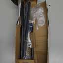 Basic Window Curtain Rods 48 to 72 - 5/8 Inch Small Curtain Rods 2 Pack - Heavy Duty Rustic Drapery Rods with Brackets - Matte Black