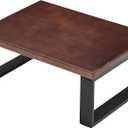 Solid Wooden Step Stool for Adults Seniors Non-Slip, Heavy Duty Bed Steps for High Beds with 500 LBS Capacity, Portable Bedside Step Stool Easy Assembly (Dark Walnut)