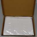 Amazon Basics Hypoallergenic Protector Cover Pillowcases - 21 x 55 Inches, Body Size, White, Pillows Not Included