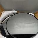 22 Inch Round Bathroom Mirror, 2 Pack Black Metal Framed Circle Wall Mirror for Over Sink, Modern Vanity Mirror for Bathroom with Tempered Glass