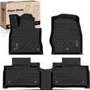 YHTAUTO Floor Mats Fit 2020-2025 Ford Explorer, TPE All Weather Car Mats Waterproof Anti-Slip Odorless Floor Liner, Interior Car Accessories Front & 2nd Row Liner