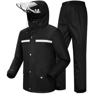 iCreek Rain Suit Waterproof Jacket and Trouser Suit Raincoat for Men and Women Outdoor All-Sport Breathable Anti-storm Small