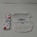 Saddle shape 2 Compartments Bath Toy Organizer, Easy Access for Children, Wide Opening Bath Toy Holder for Drying Toys and Storage, Mesh Shower Toy Holder and Bath Tub Toy Storage Organizer for Tub.