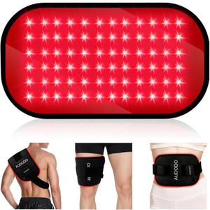 Red Light Therapy for Body, Infrared Light Therapy for Body, Red Light Therapy Belt with Timer, USB-Powered Light Therapy Products, 660nm&850nm Redlight Therapy Pad for Belly Back Shoulders Legs Hands