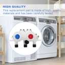 UPGRADEDW11165546 W10758828 Washer Water Inlet Valve - Compatible with Maytag &Whirlpool Washing Machine wm0642hw wm0642hw mah7500aww,mvwb765fw0 mvw6230hw2 Replace#w11096267