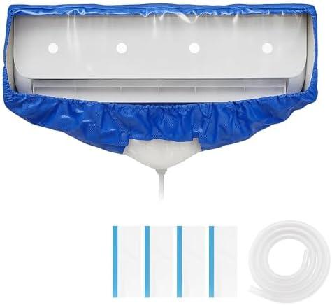 Leak Saver Mini Split Cleaning Bag | 360 Waterproof Design | Fits Systems 38in - 48in Long | Mini Split Cleaning Kit Includes Overspray Guards and Drain Hose