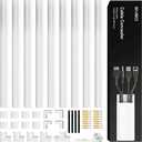 Cord Covers for Wires on Wall - 150in Cable Management Cable Hider - Cord Hiders for TV On Wall - Paintable Cable Concealer - Wire Covers for Cords - 10X (L16 x W1.1 x H0.55) - Large | White