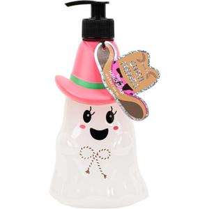 Simple Pleasures Hocus Pocus Cowboy Ghost Sweet Vanilla Scented Liquid Hand Soap Dispenser - Autumn & Halloween Novelty Decorative Refillable Hand Pump for Kitchen Countertops and Bathroom Sinks