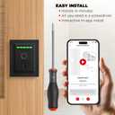 Kwikset Halo Touch Fingerprint Wi-Fi Smart Lock, Keyless Entry Door Deadbolt, Geofence Auto-Unlock, Grade AAA Certified, No Hub Required Easy Install, Matte Black 