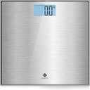Etekcity Stainless Steel Digital Body Weight Bathroom Scale Step-On Technology Large Blue LCD Backlight Display, 400 Pounds , Grey, 12x12 Inch (Pack of 1)