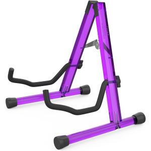 MUSO Guitar Stand, Acoustic Guitar Stand, Acrylic Classical Electric Guitar Stand, Foldable Bass Guitar Stand, Guitar Accessories (Purple)