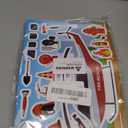 24 Sheets Truck Stickers for Kids, Make a face Sticker, Make Your Own Fire Truck Stickers with 8 Designs Fire Themed Truck for Kindergarten Birthday Gift Classroom Fire Party Favors