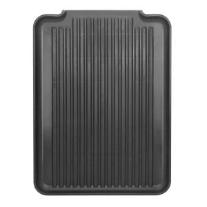 Oggi Dish Drain Board & Drying Rack Tray for Kitchen - Ideal Rigid Drainboard, Plate & Glass Drainer Tray, Dish Drain Boards for Kitchen Counter, 12.75 x 17.25 - Black