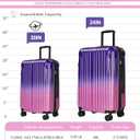 Carry on Luggage - Airline Approved Suitcases with Spinner Wheels, Built-In TSA LockHard Shell Expandable Suitcases