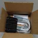 Trailer Axle U-Bolt Kit for 5,200-7,000 lbs 7" Long 3" Round Axle 1/2 Diameter for 1.75 or 2" Trailer Springs Black