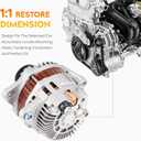 New Alternator for Jeep Compass 2007-2016 2L 2.4L, Patriot 2007-2017 2L 2.4L, Chrysler 200 2011-2013 2.4L, Sebring 07-10 2.4L, Dodge Caliber 07-12 2.0L 2.4L 07-09 1.8L, Dodge Avenger 08-13 2.4L, 11231