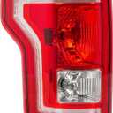 F150 Tail Light Compatible With Ford F-150 2015 2016 2017 Rear Brake Lights with Bulbs Left Driver Side Tail Lamps Replace FL3Z13405A-PFM, FO2800239