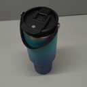 40 OZ Tumblers with Lid and Straw - Travel Coffee Tumbler Keep Cold-36H & Hot-12H, Wide Mouth Insulated Water Bottles for Work Sport Gym, Stainless Steel Tumbler Mug Leak Proof (Ocean Star)