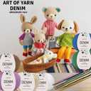 Denim 55% Cotton,45% Poliacrylic, 4 Skeins Total 200gr (7,055 oz),640m (699 yds),Soft & Smooth Yarn Sport Fine(2) for Crocheting, Knitting, Amigurumi, Baby Blankets, Baby Garments 99968